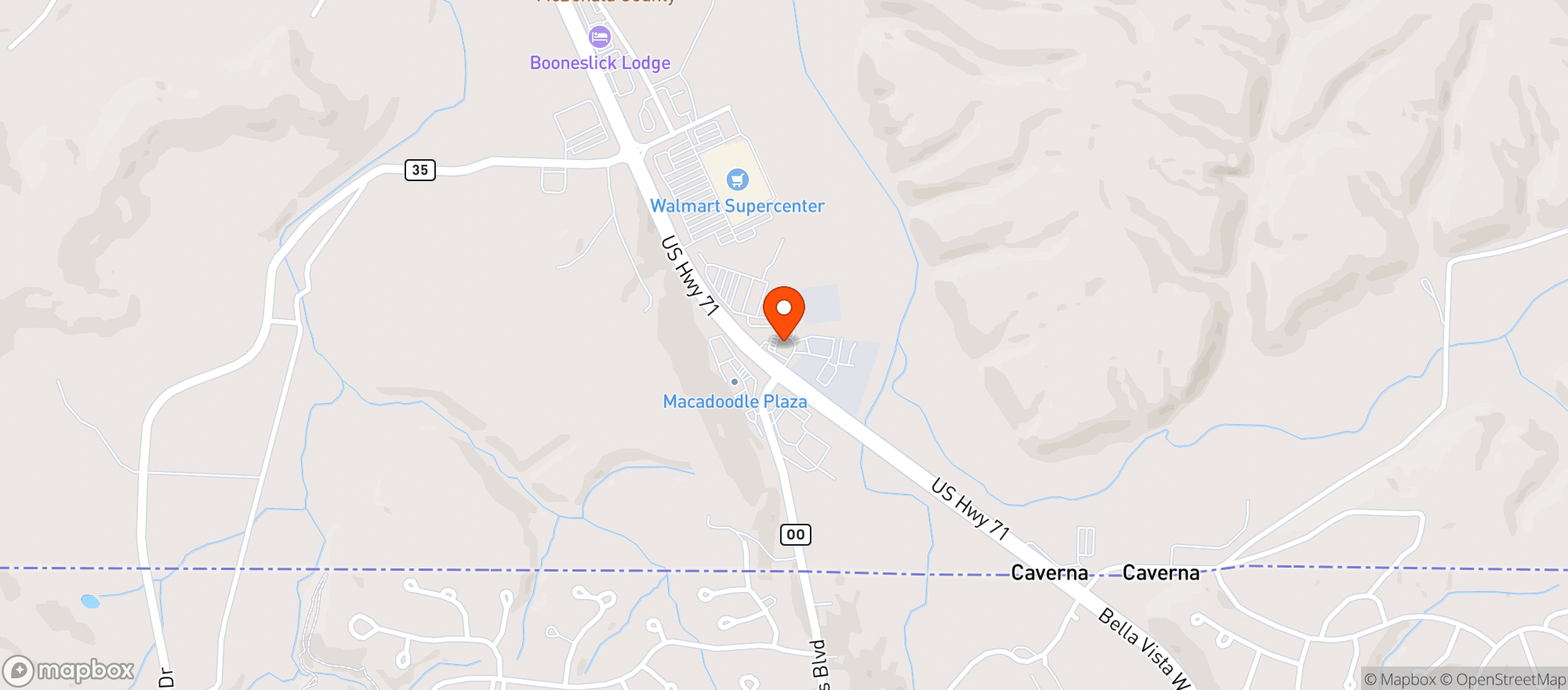Map showing Stateline Store