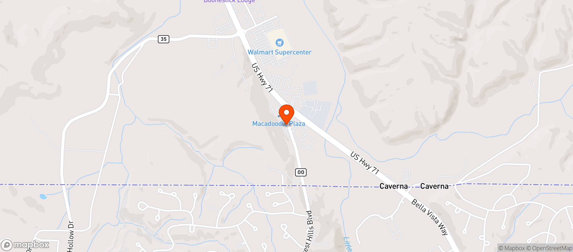 Map showing MACADOODLES