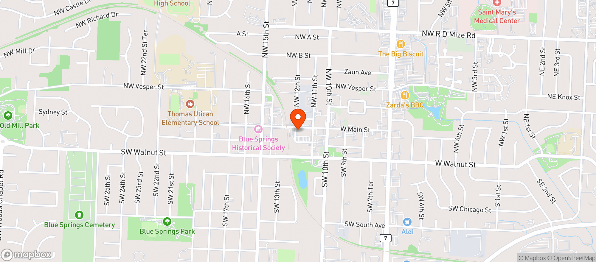 Map showing Brewers Sports Bar & Grill