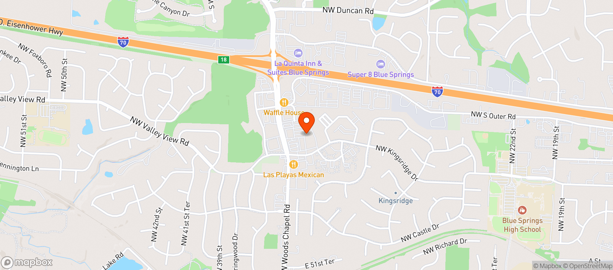Map showing Liquor Houzz - Woods Chap