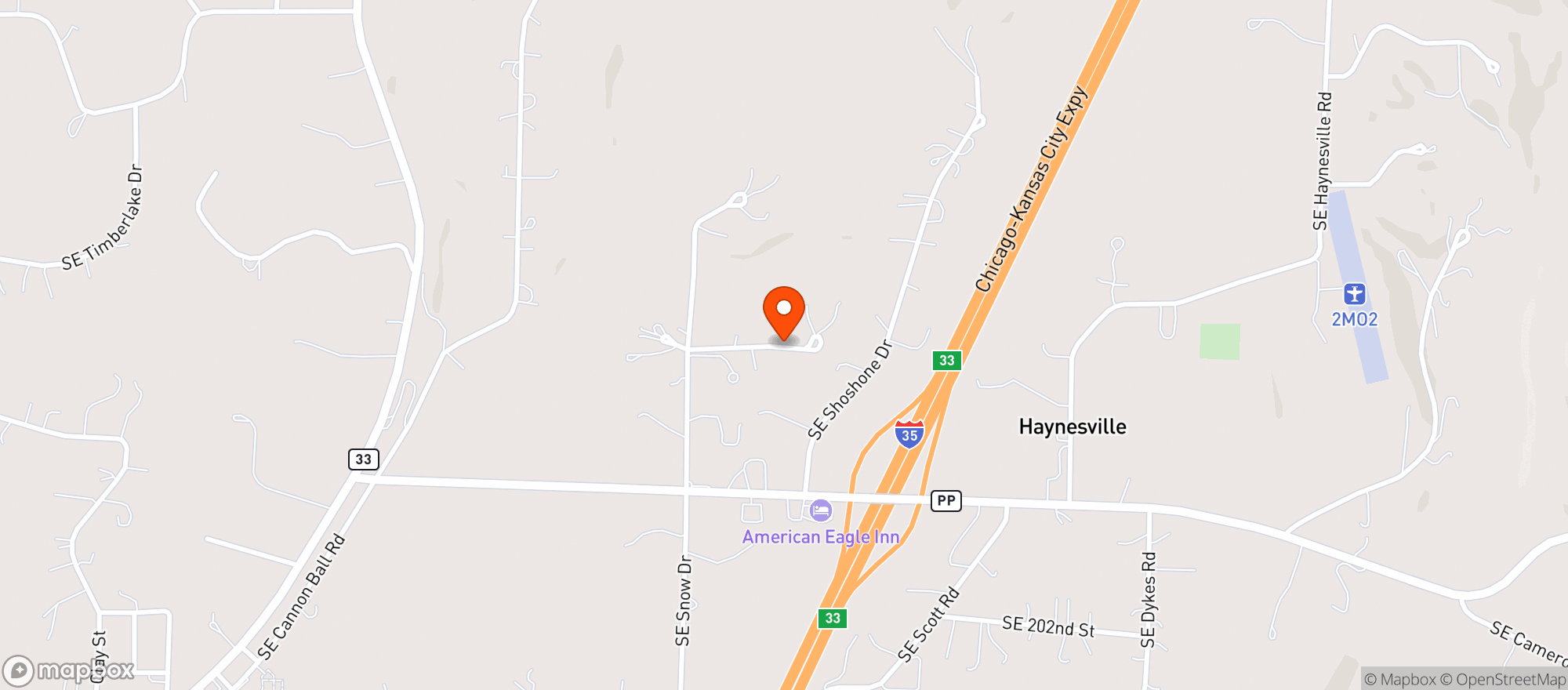 Map showing Holt Truck Stop