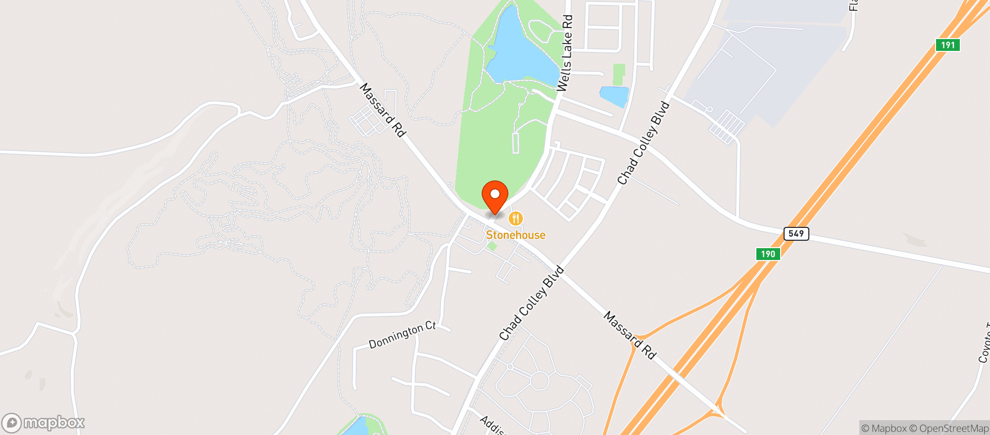 Map showing Stonehouse At Chaffee Crossing