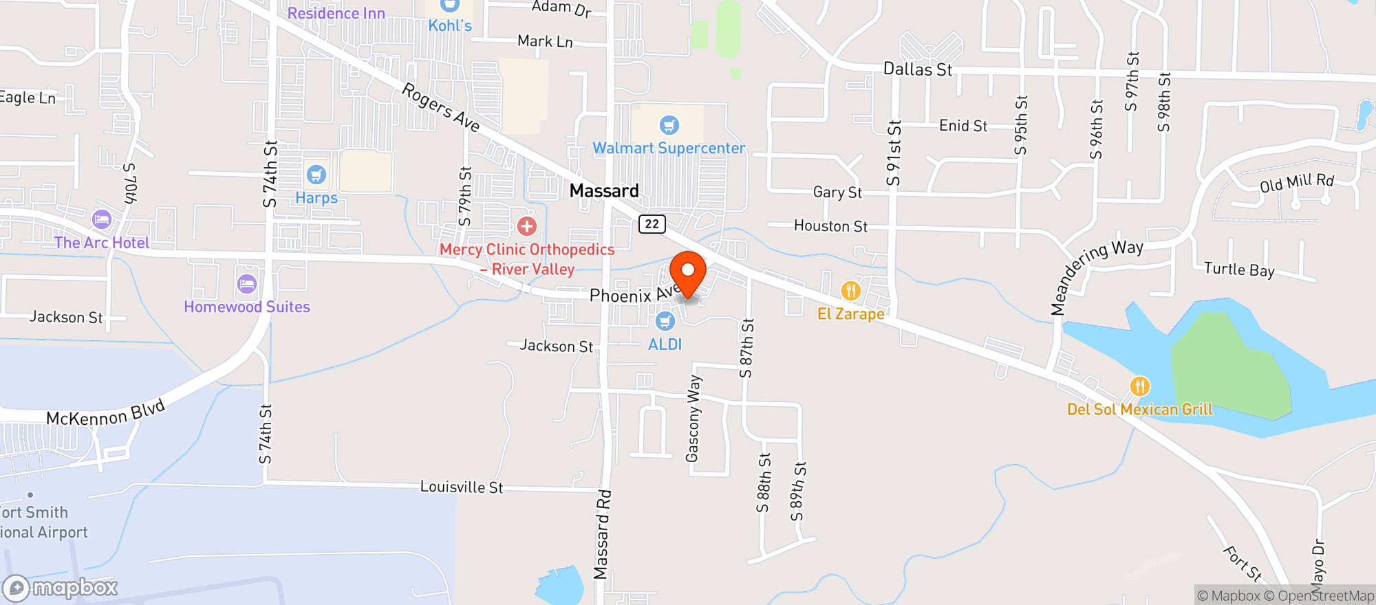 Map showing Olde Fashioned Foods - 00100011048
