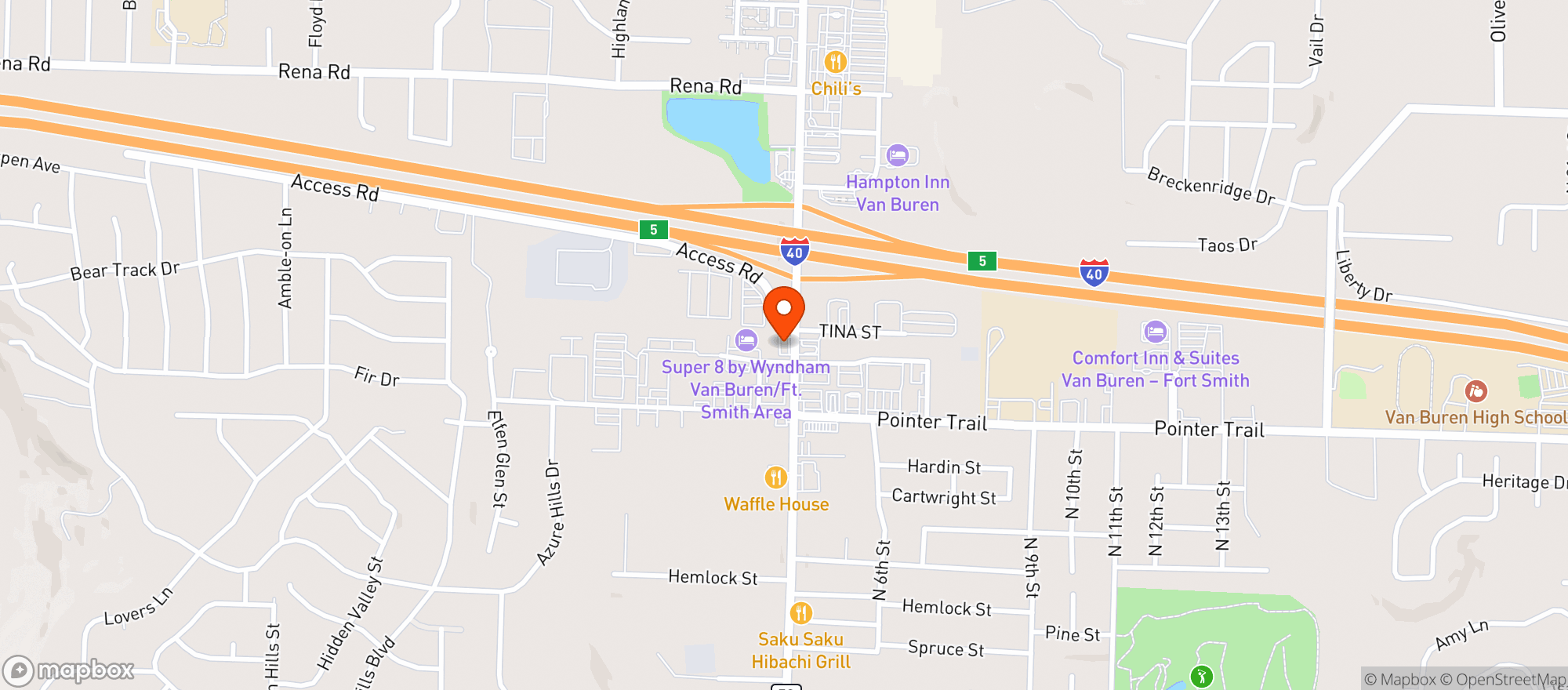 Map showing Good Day Farm - Van Buren