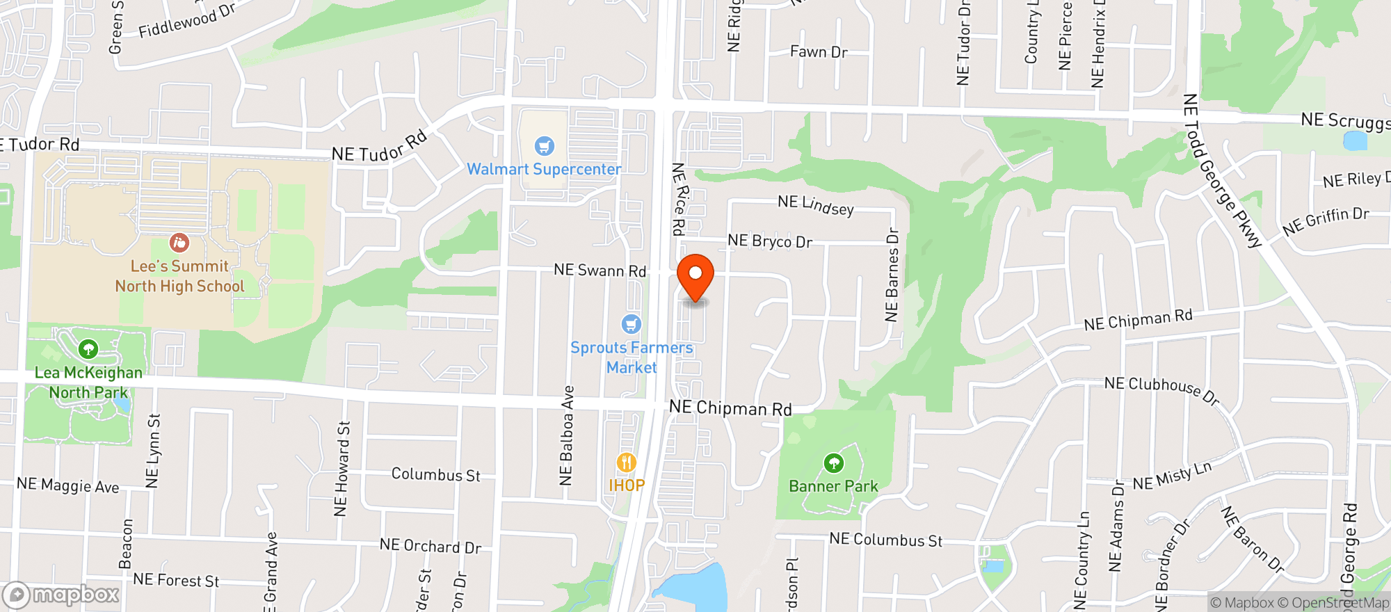 Map showing The Goat Brewing Co