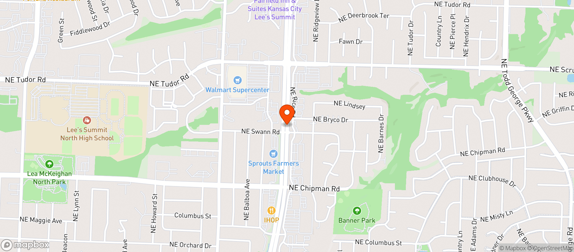 Map showing Quiktrip #191