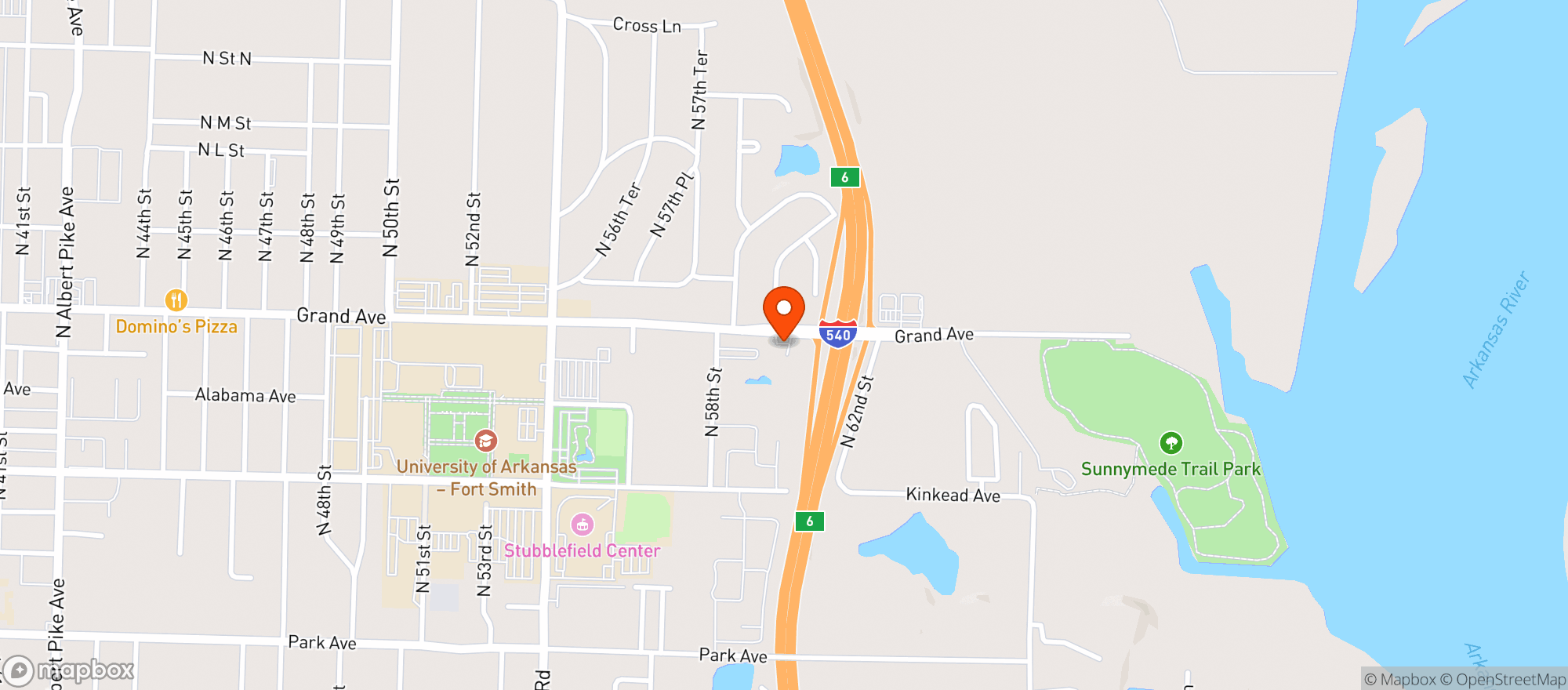 Map showing Shop & Go