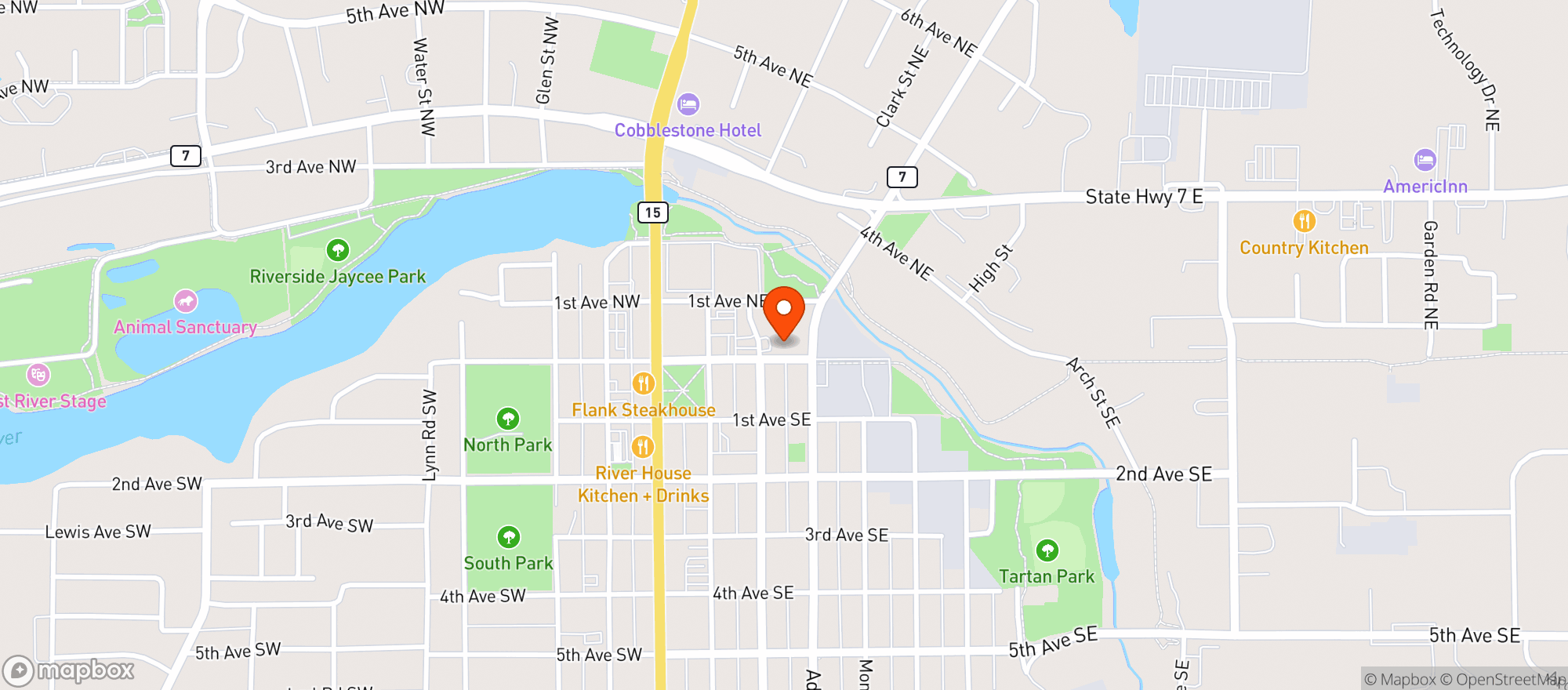 Map showing Liquor Hutch
