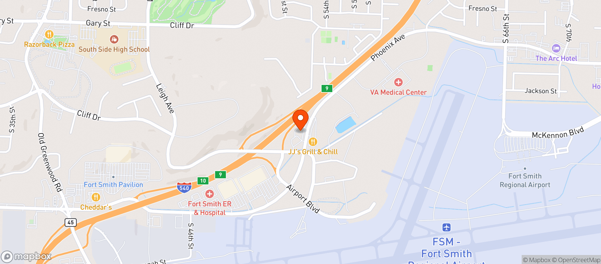 Map showing Uncork'd