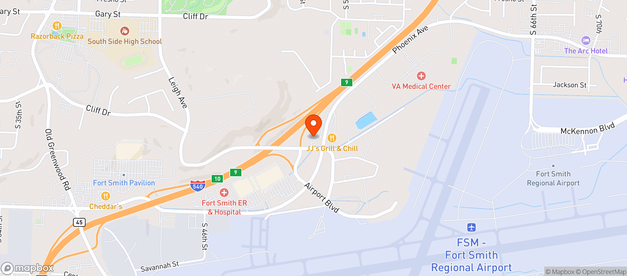 Map showing SODIE'S WINE & SPIRITS