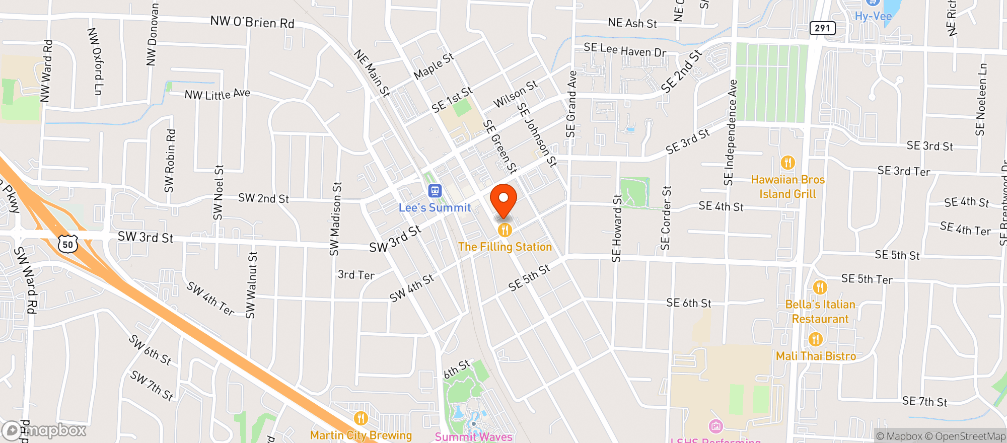 Map showing Vfw Post 5789