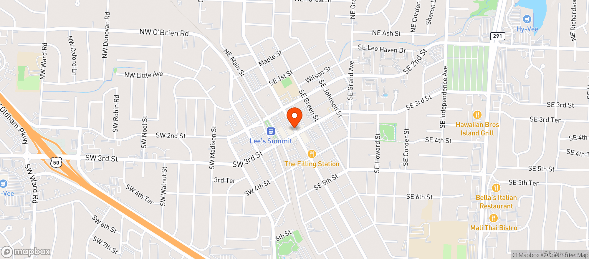 Map showing Fringe Beerworks