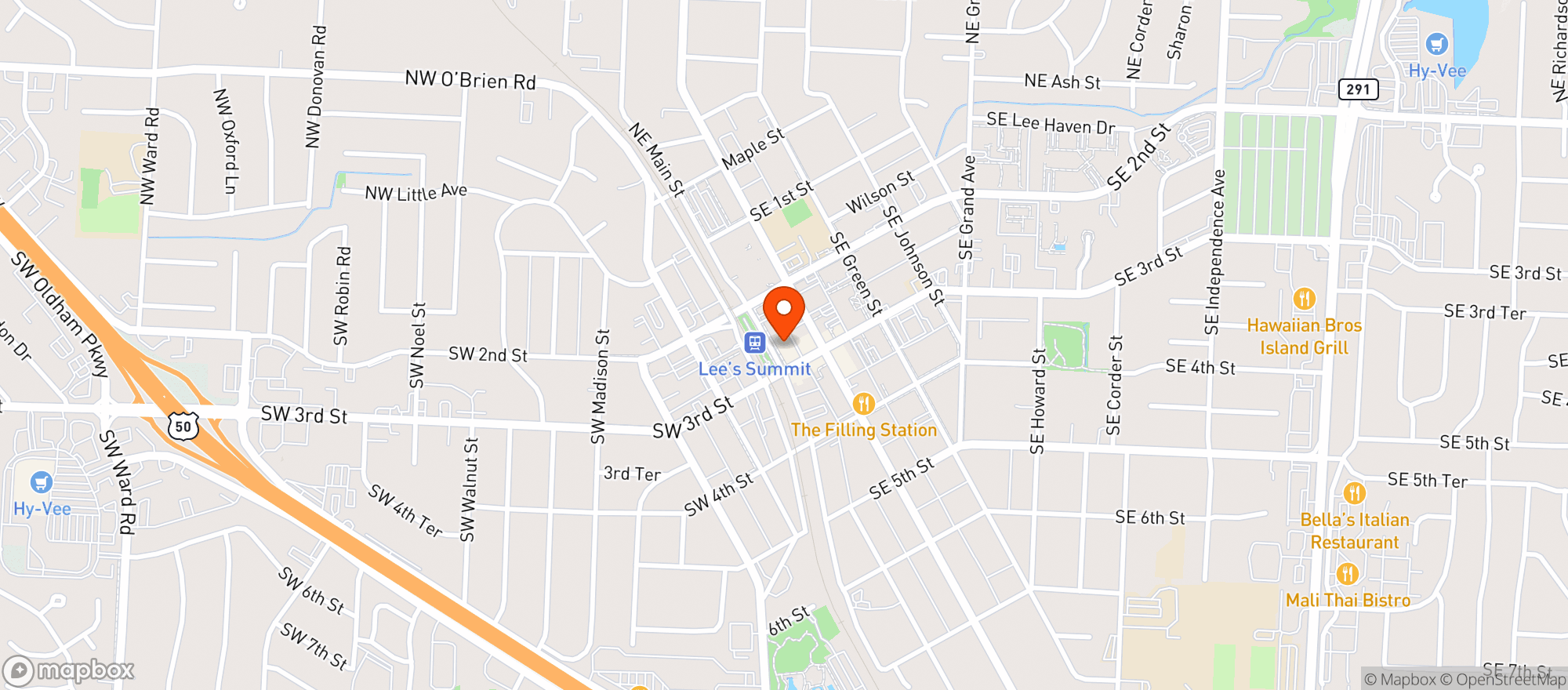 Map showing Red Door Wine Store