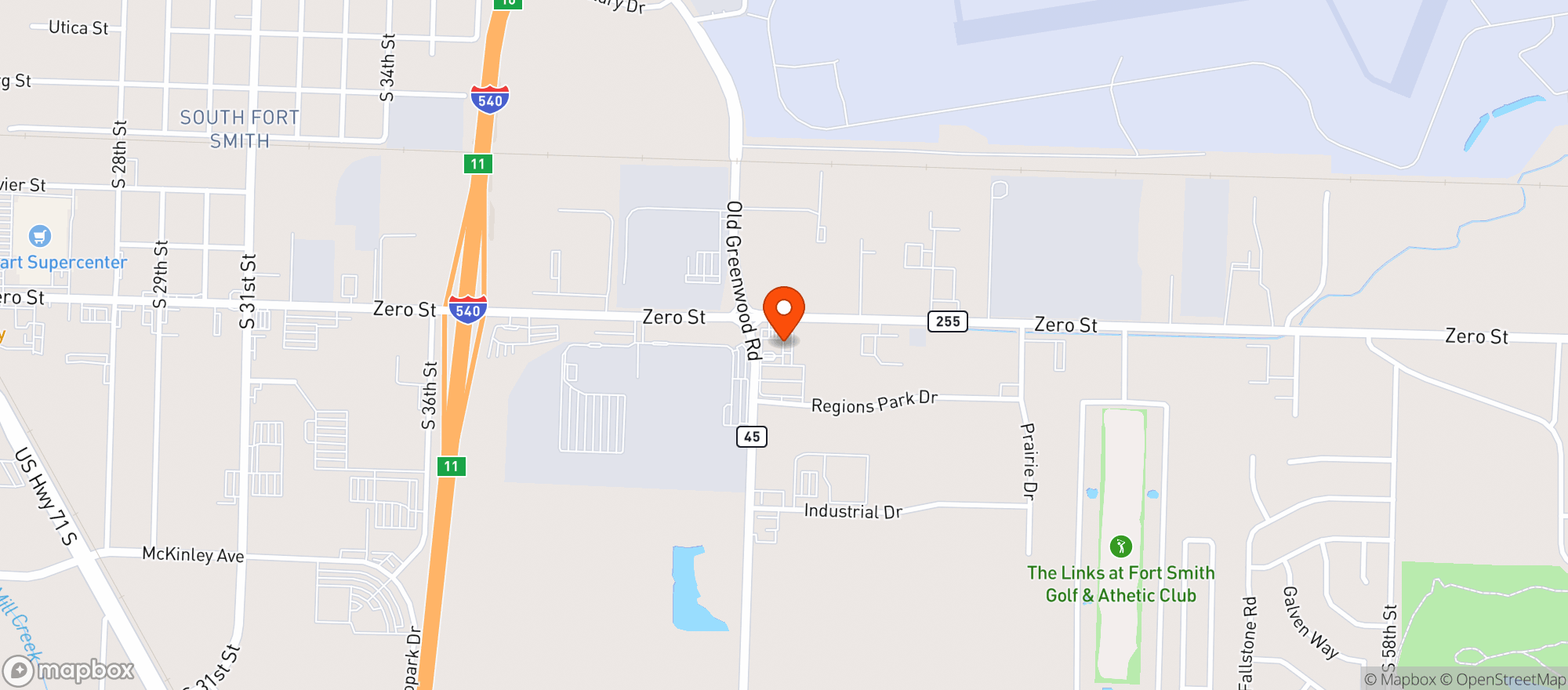 Map showing Z Mart