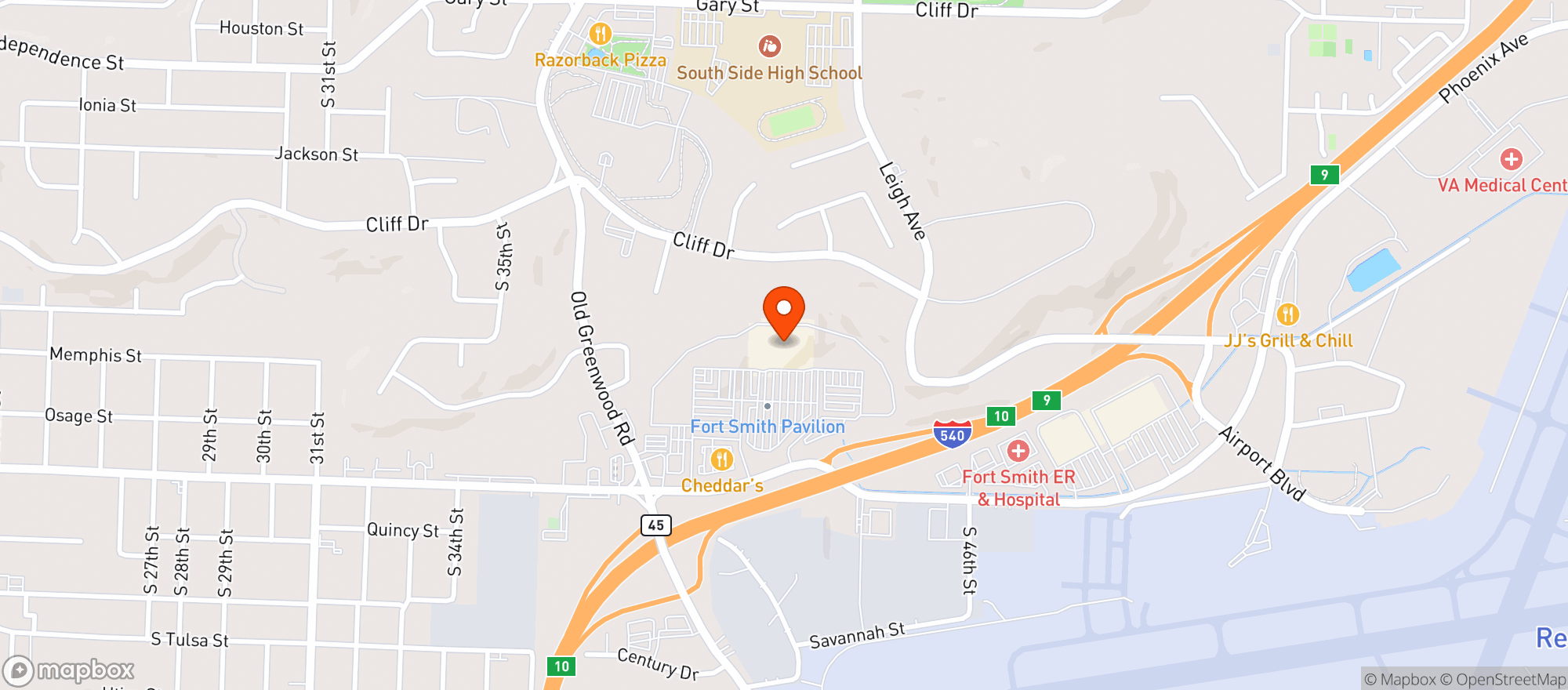 Map showing Target