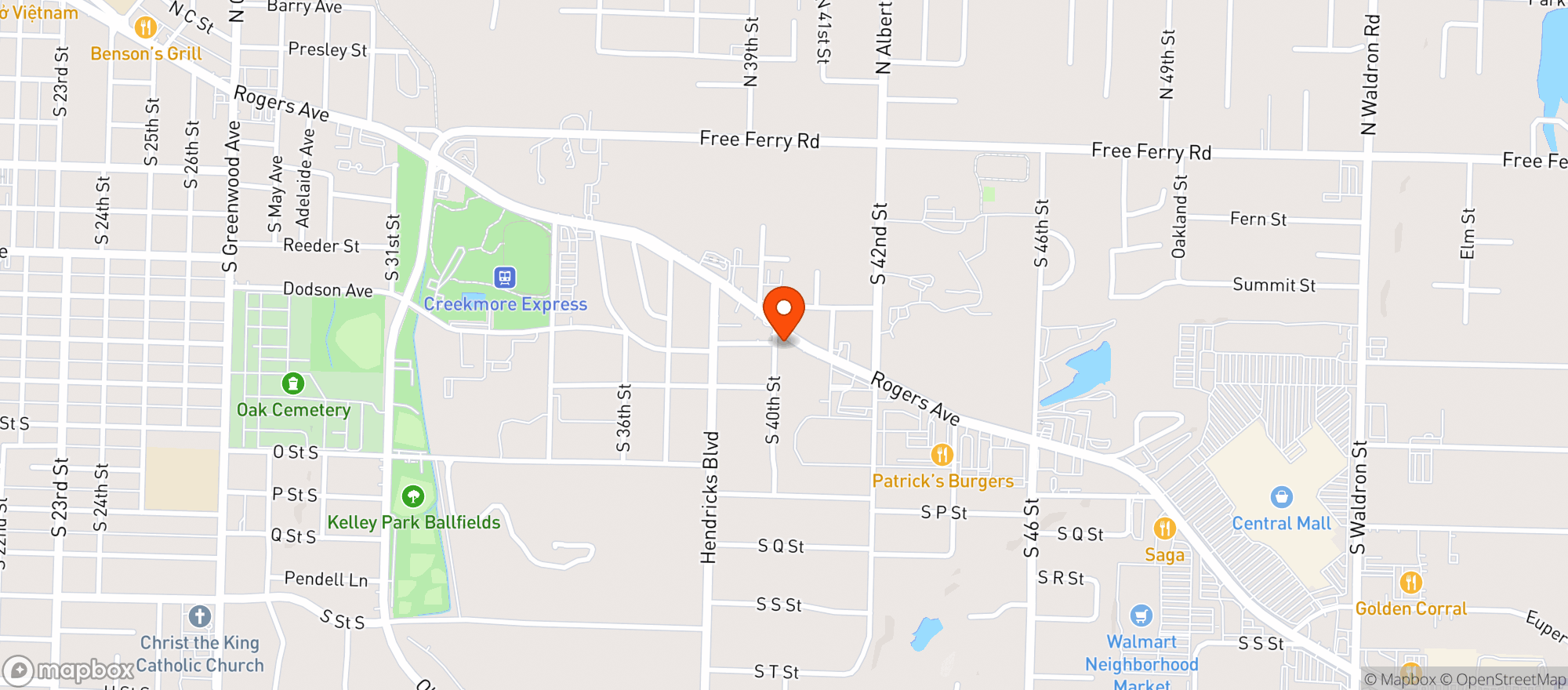 Map showing Cheers Liquor
