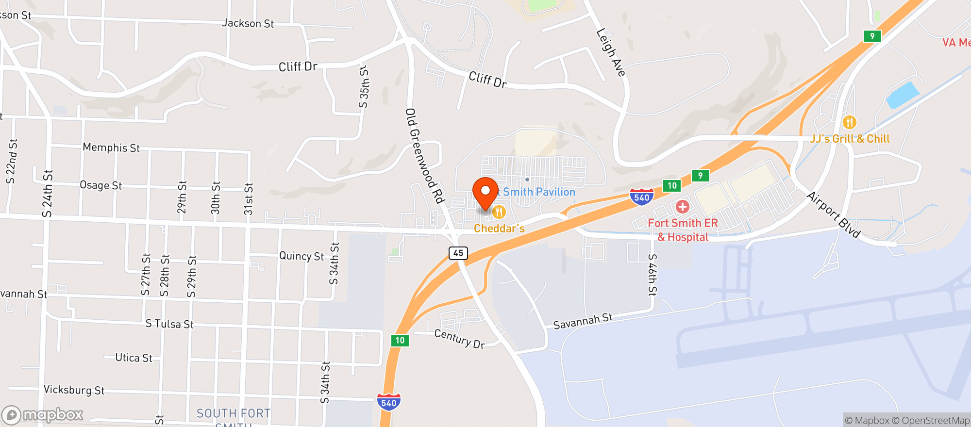 Map showing Vitamin Shoppe - Fort Smith