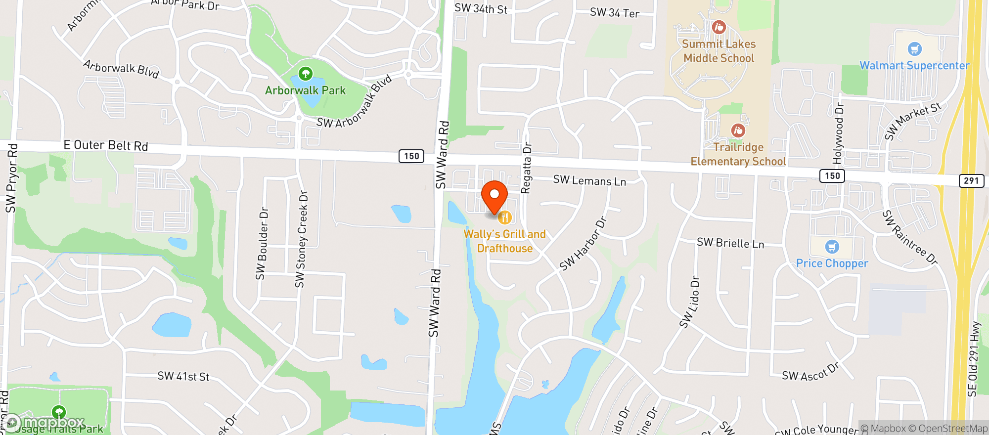 Map showing PINA WINE & SPIRITS