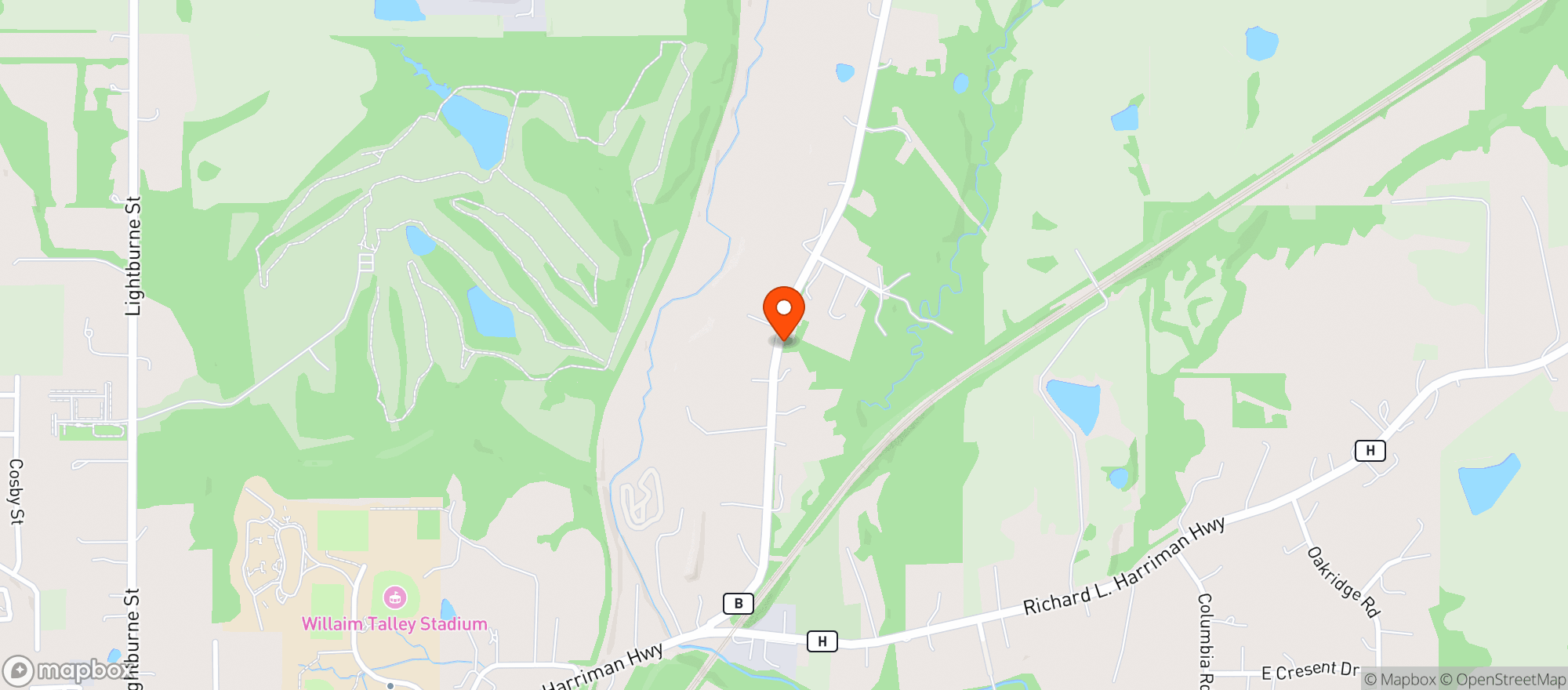 Map showing Buzz-A smoke shop