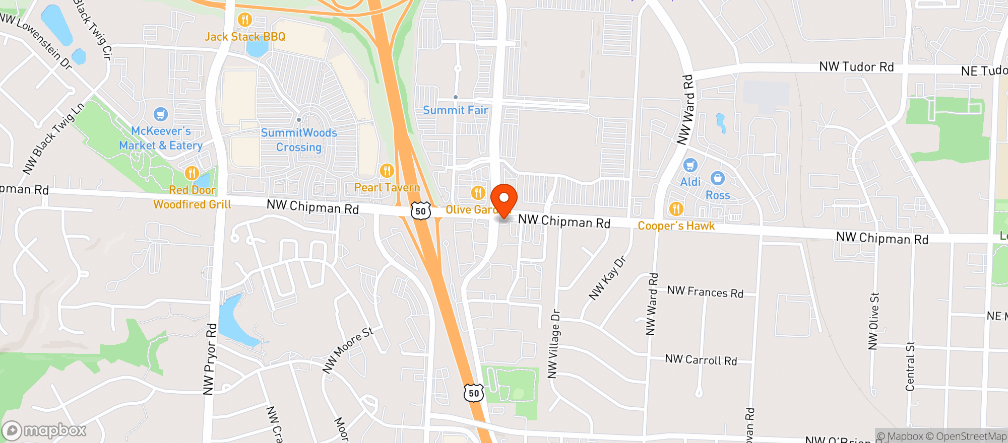 Map showing Vitamin Shoppe - Lee's Summit