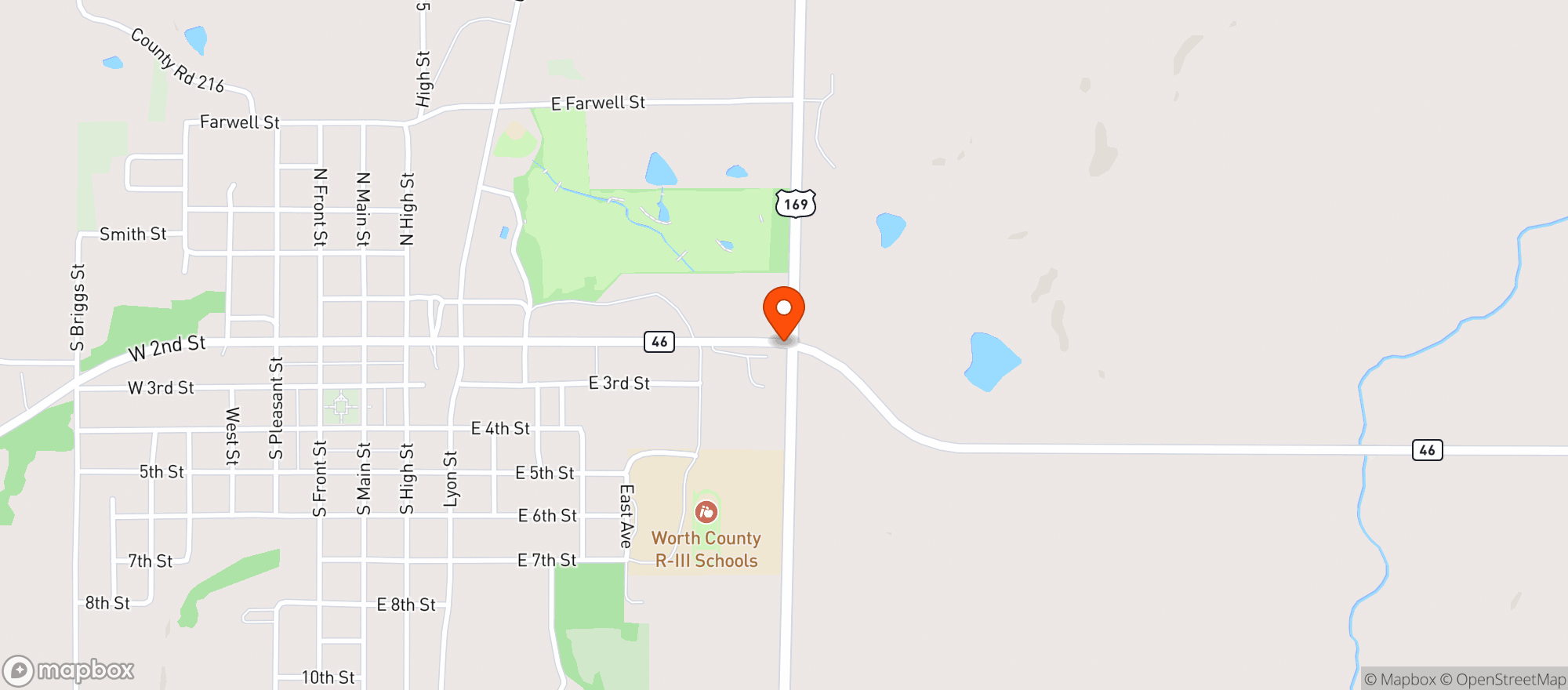 Map showing Jimmy Stop