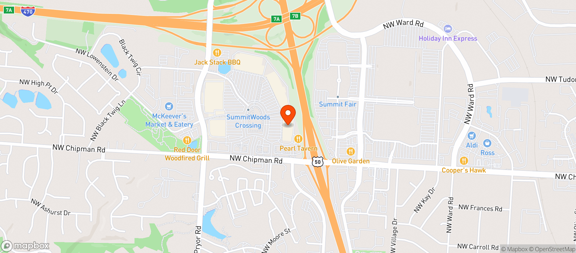 Map showing TOTAL WINE & MORE (LEE'S SUMMIT)