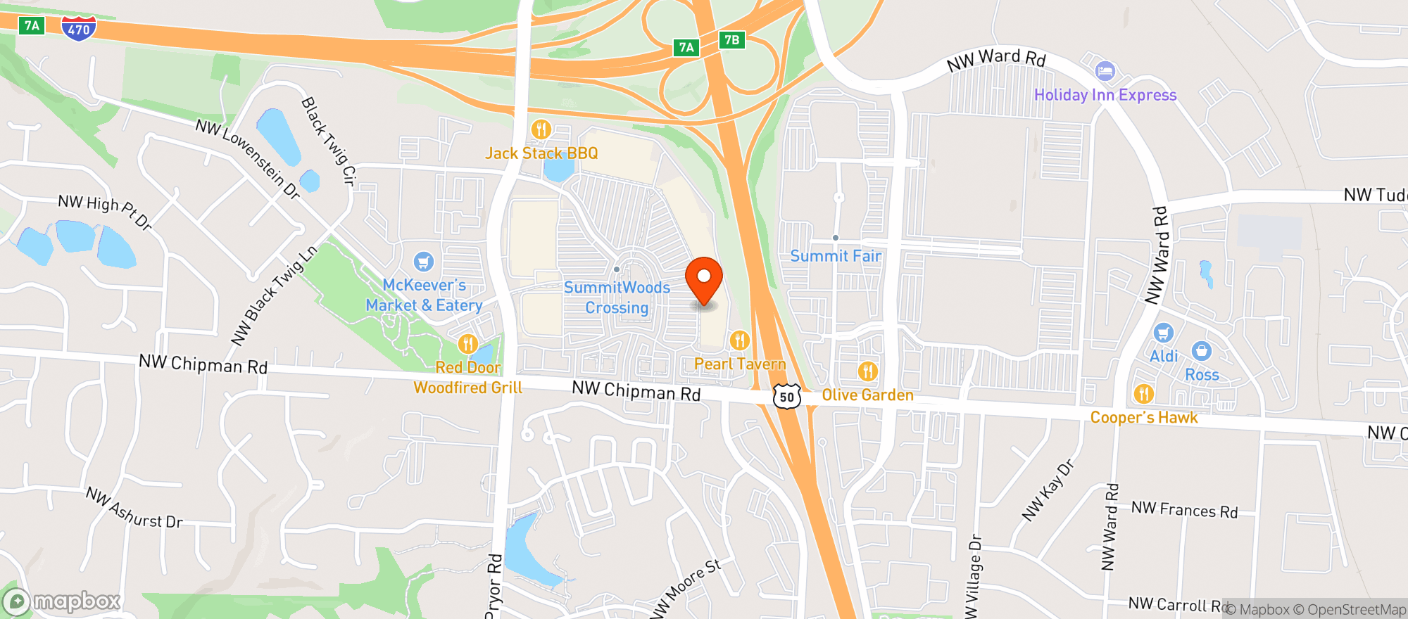 Map showing Total Wine - Lee's Summit