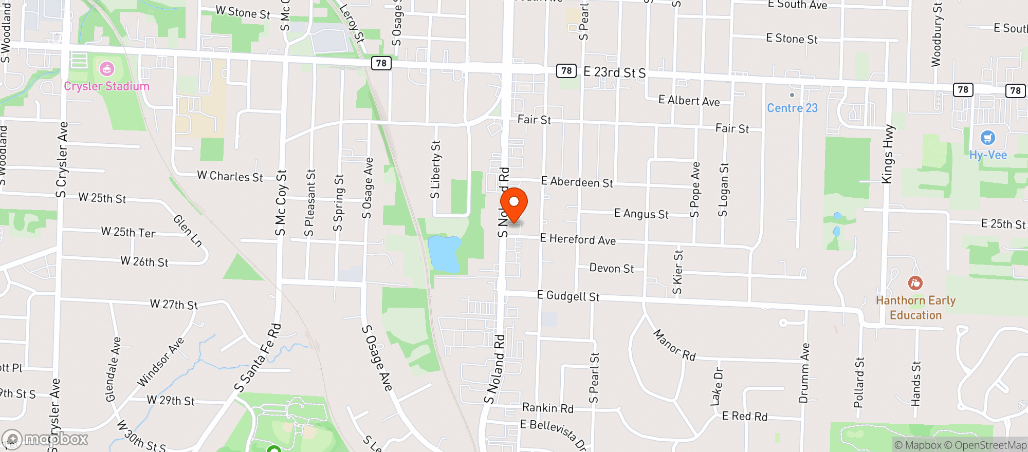 Map showing Liquor Studio & Tobacco