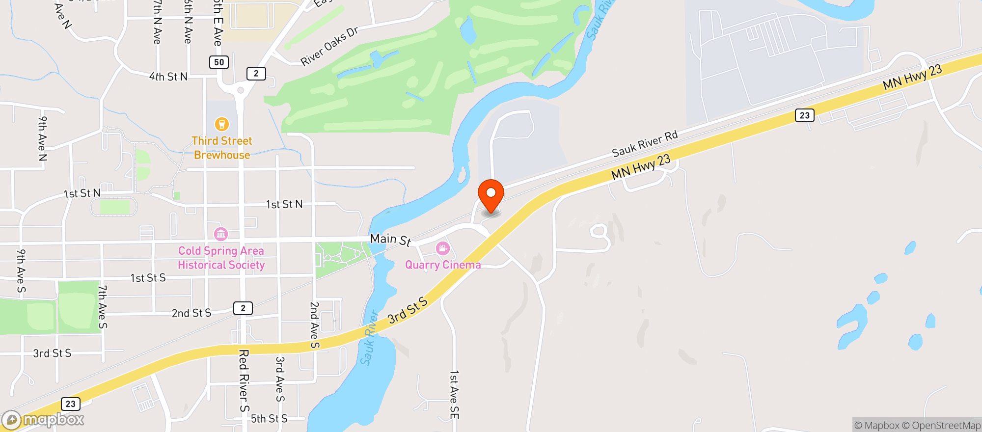 Map showing Kiess Bros Liquor