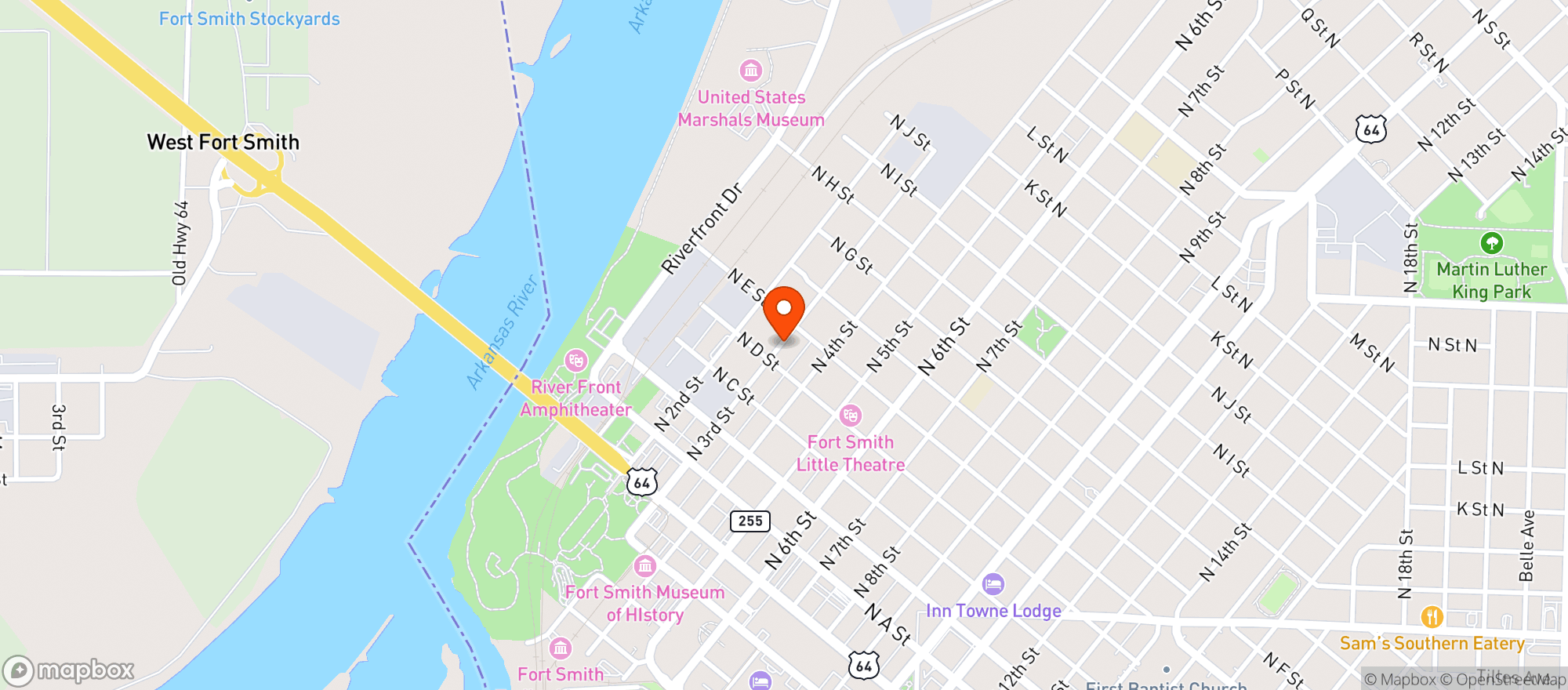 Map showing Does Eat Place