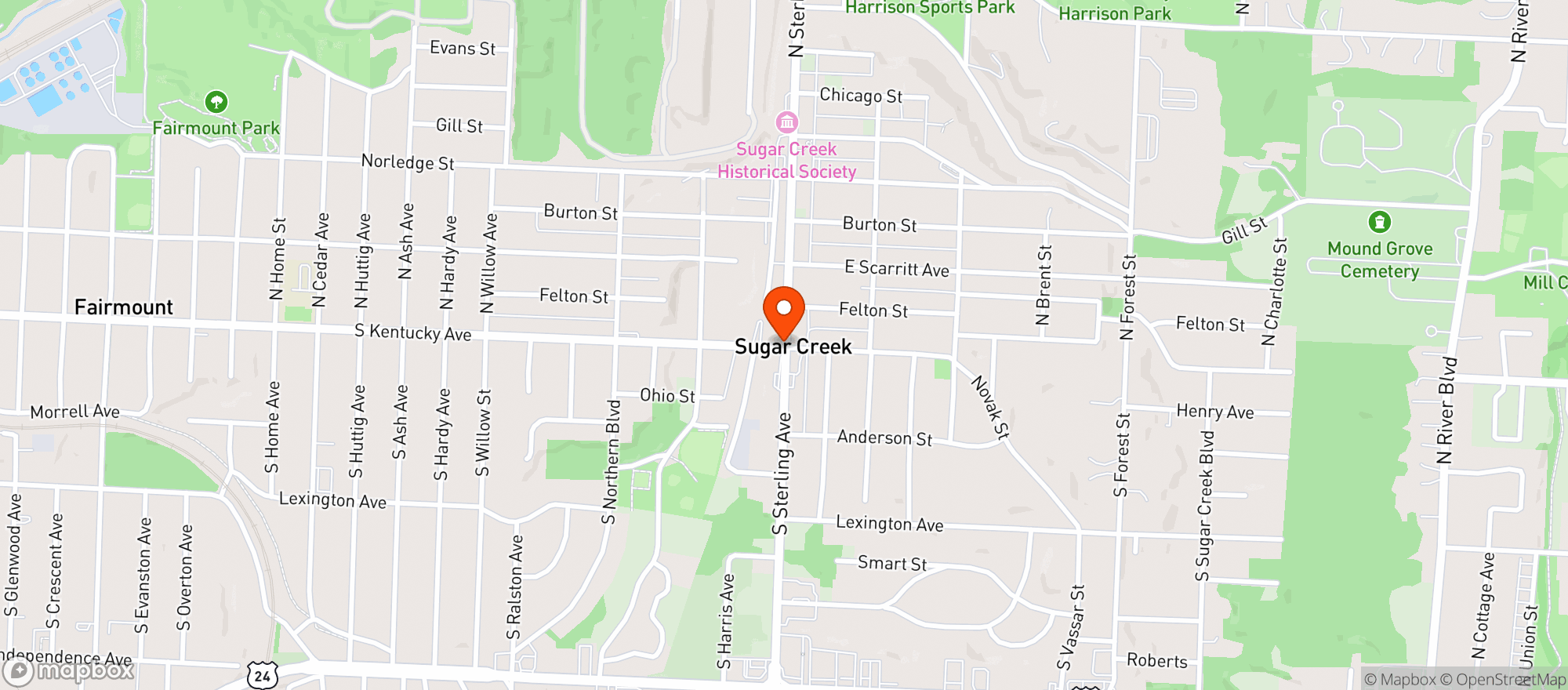 Map showing Neighborhood Market
