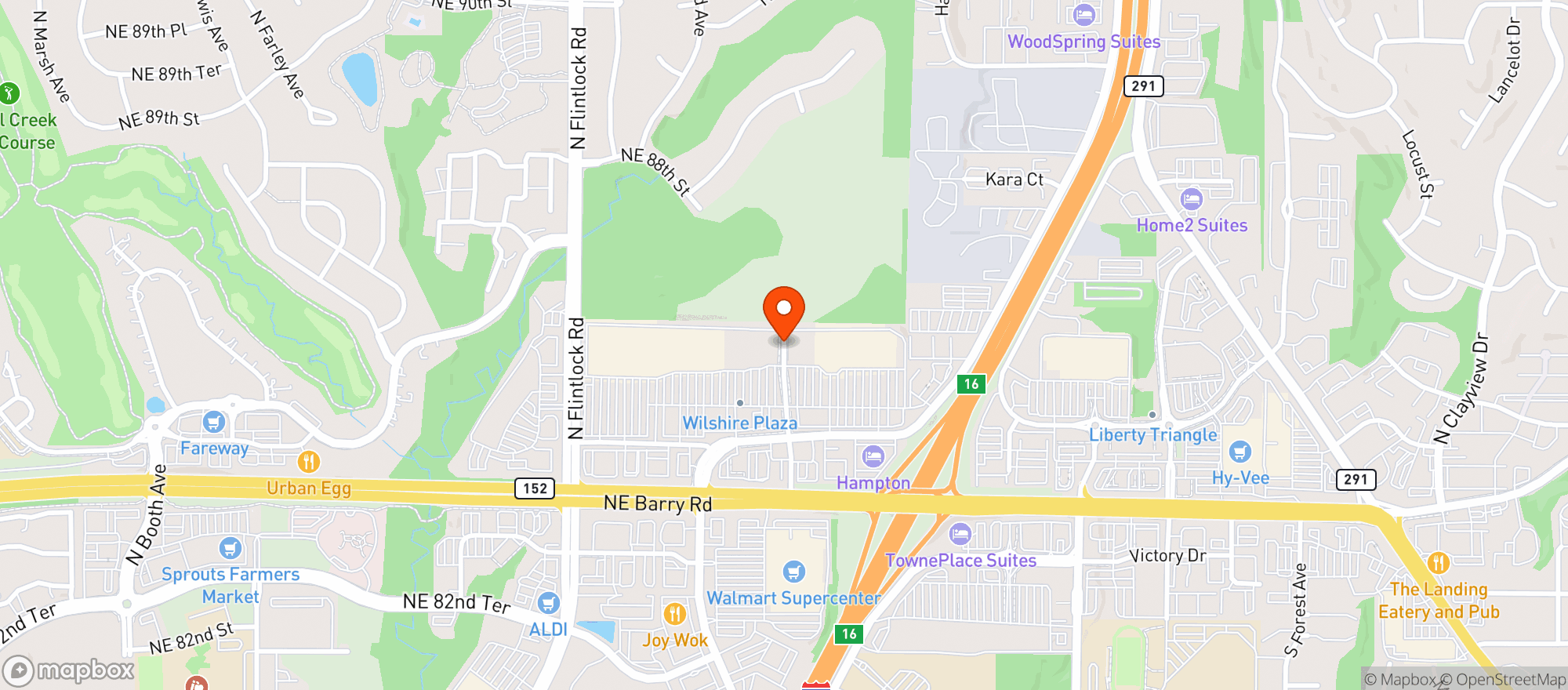 Map showing TOTAL WINE & MORE