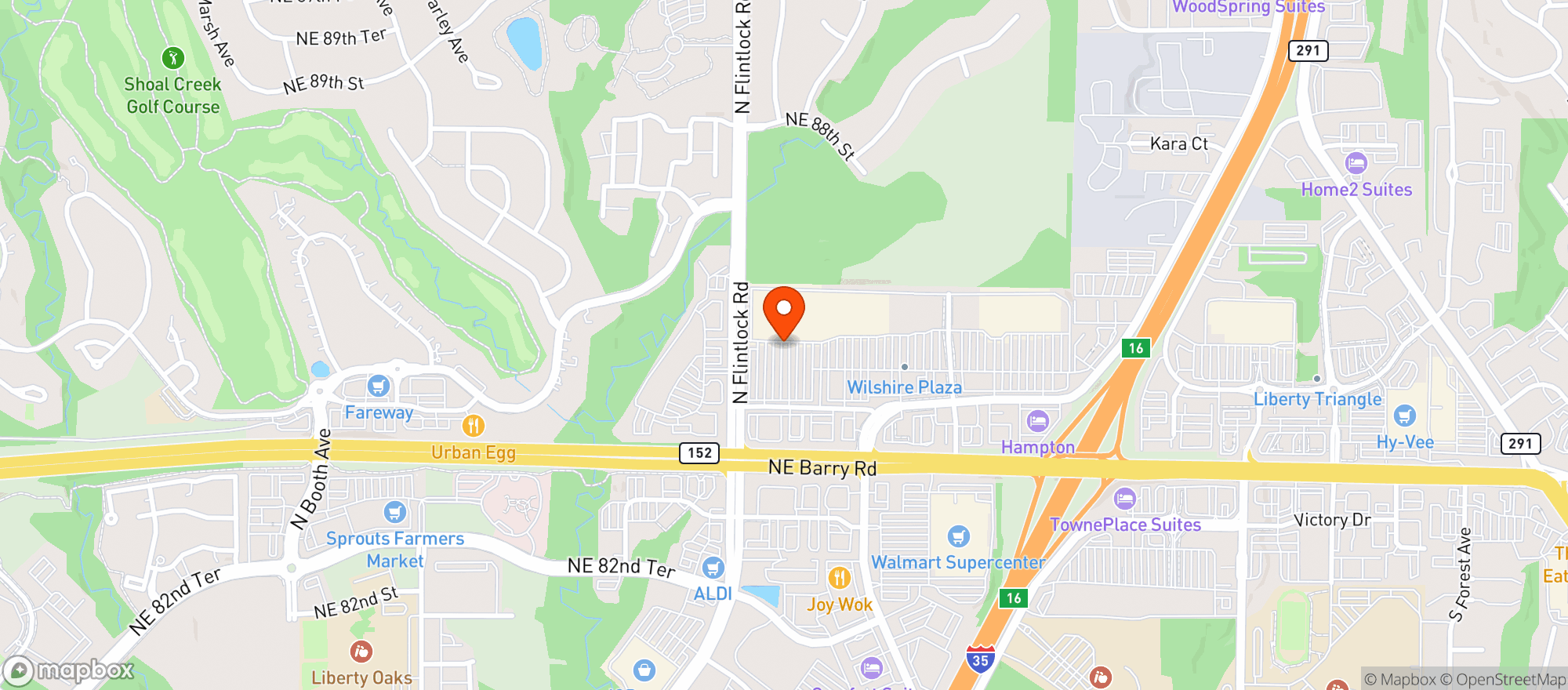 Map showing Target - Liberty