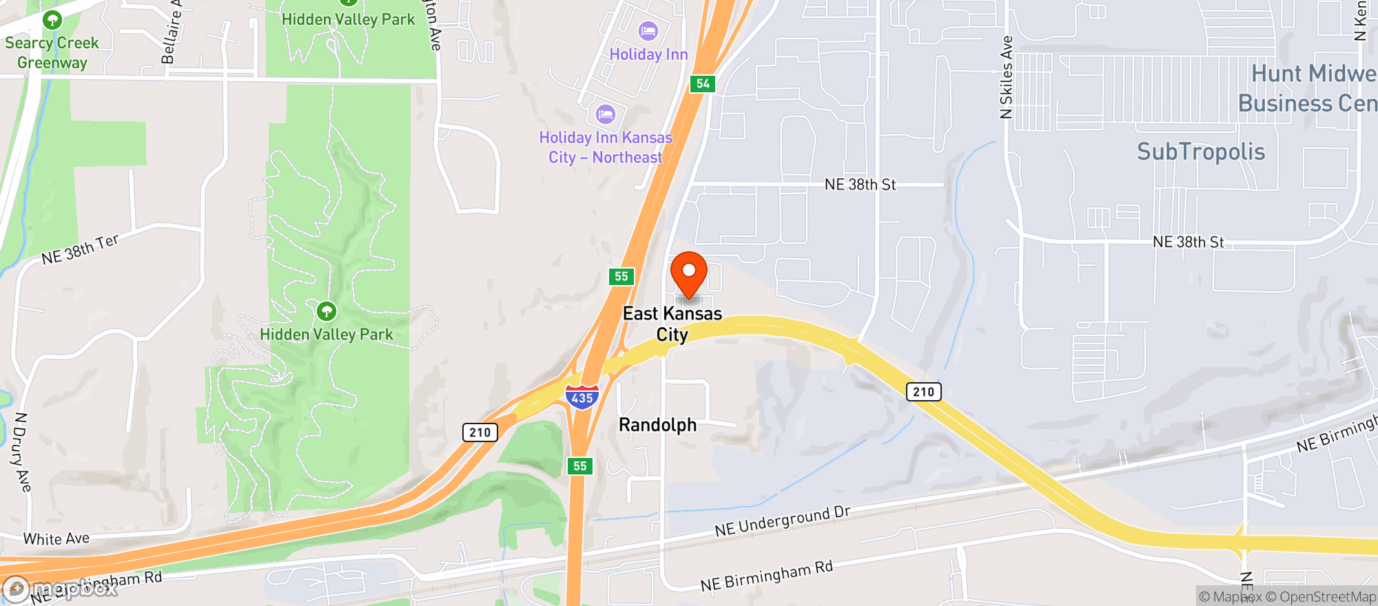 Map showing Randolph 66
