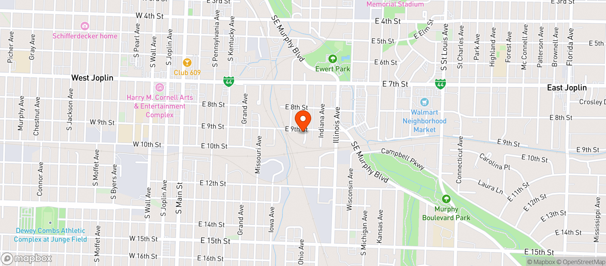 Map showing Natural Hemp Joplin LLC