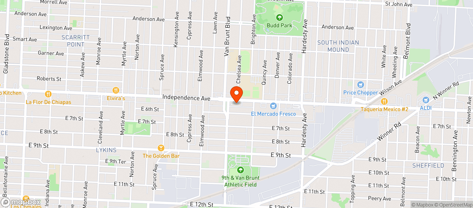 Map showing $ Xpress Mart