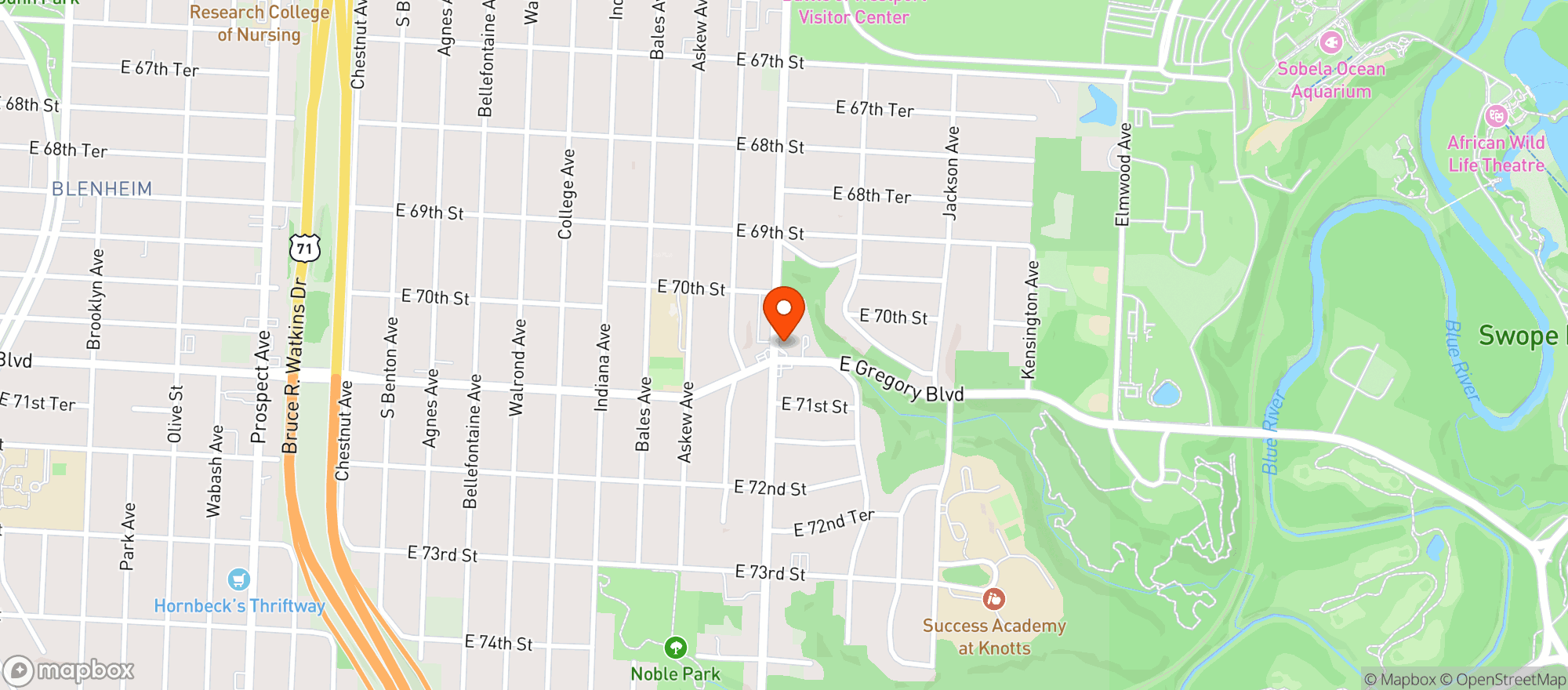 Map showing Big B S