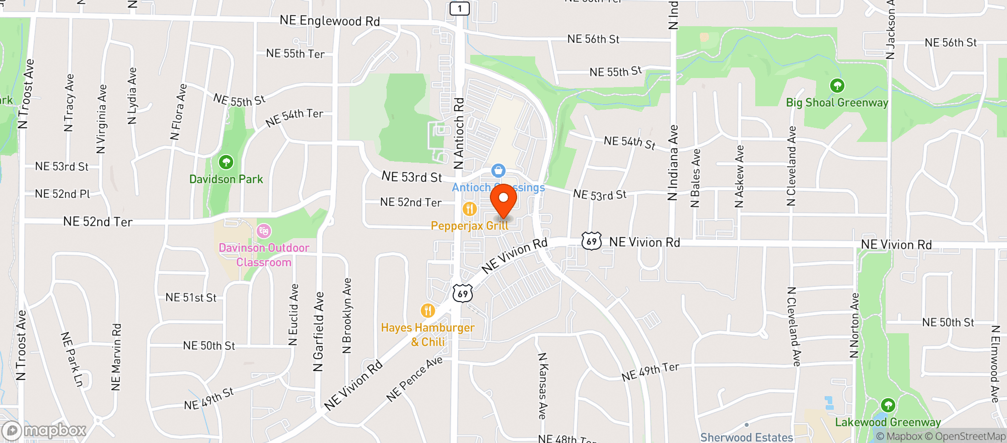 Map showing Gnc