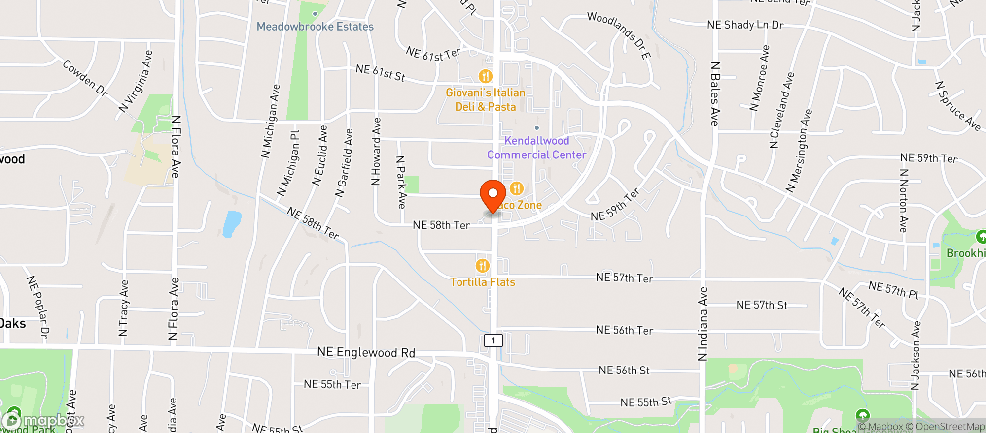 Map showing Kc Quick