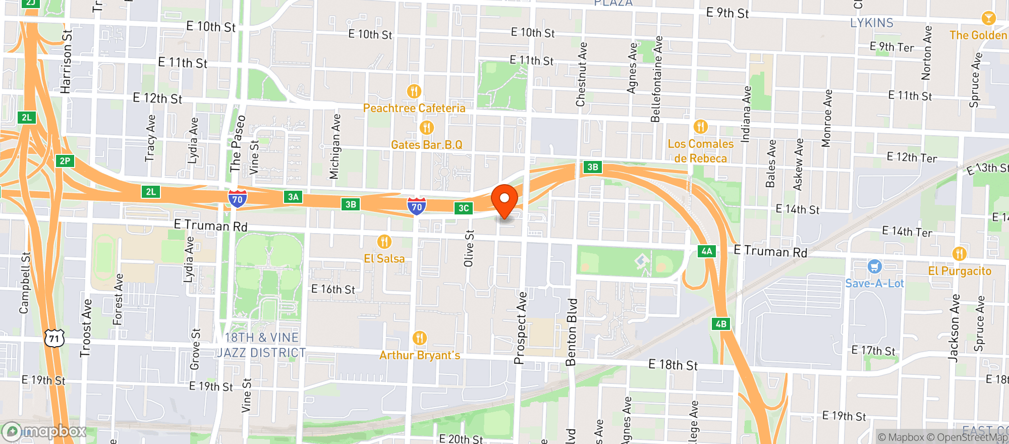 Map showing Feel State