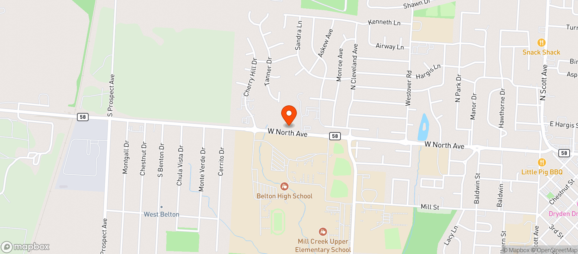Map showing Gnc