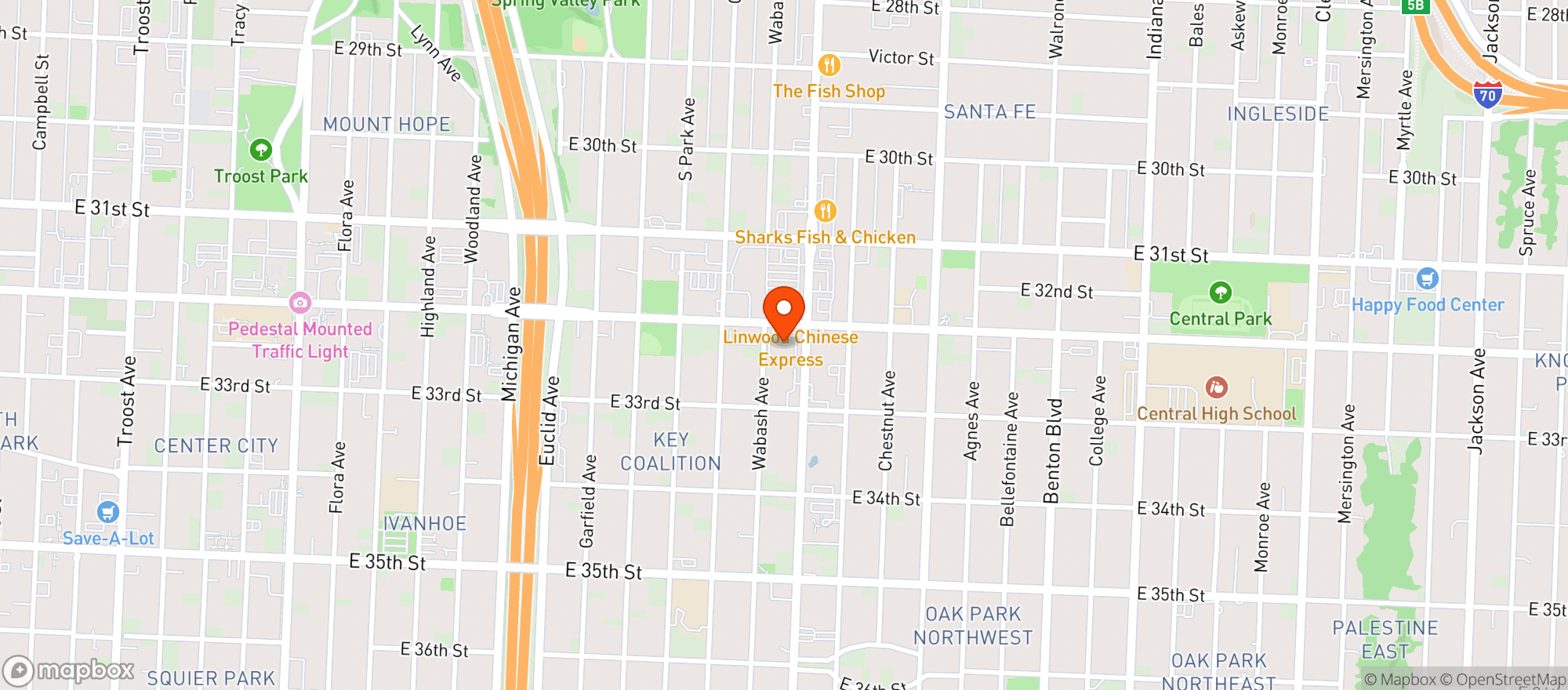 Map showing Walgreens #4212