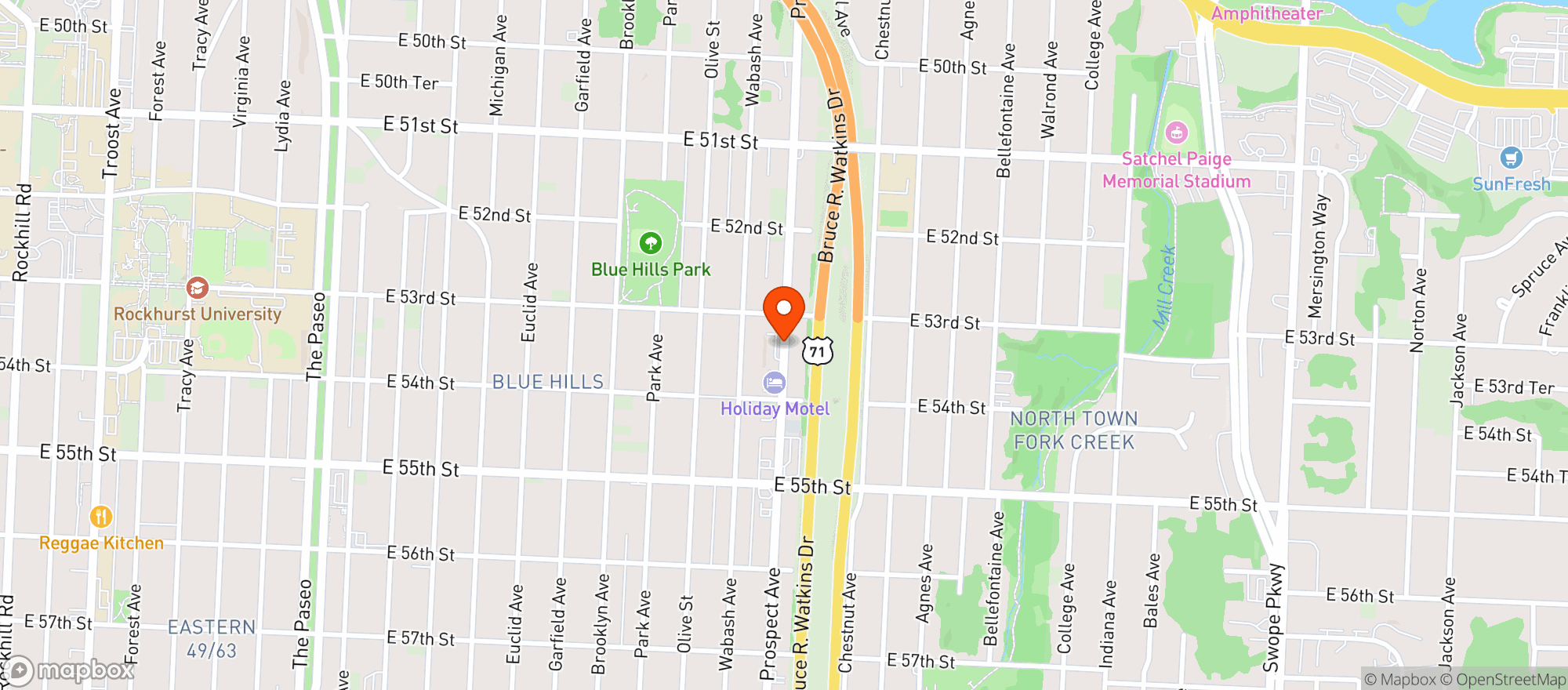 Map showing Xpress Mart