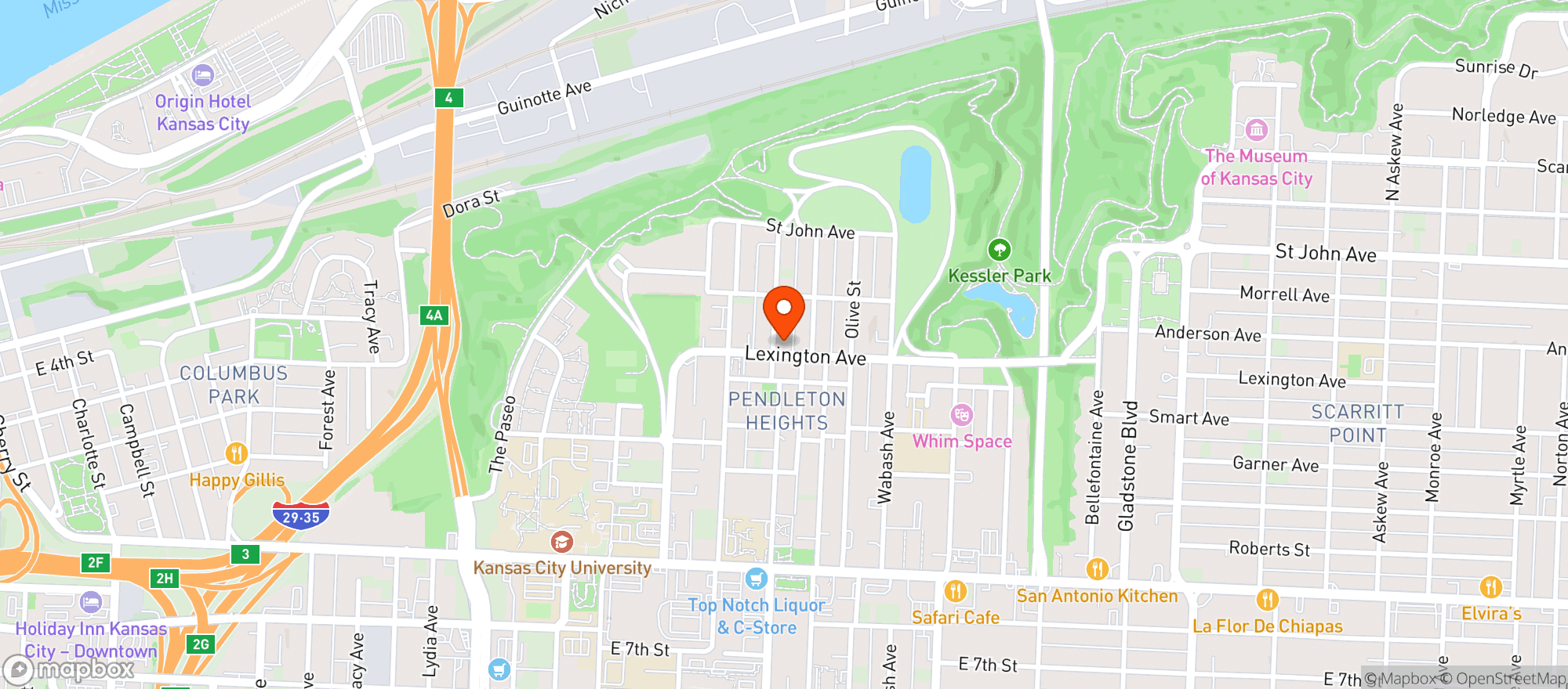 Map showing PH Coffee