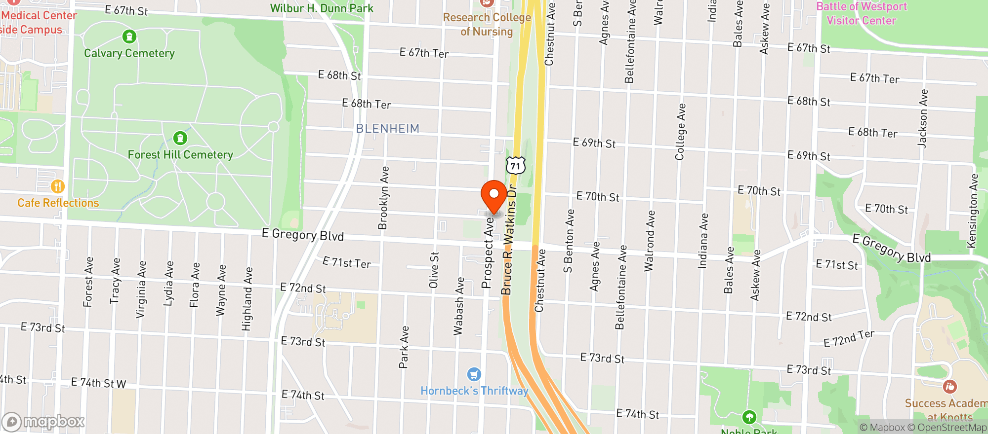 Map showing Terrabis - Kansas City