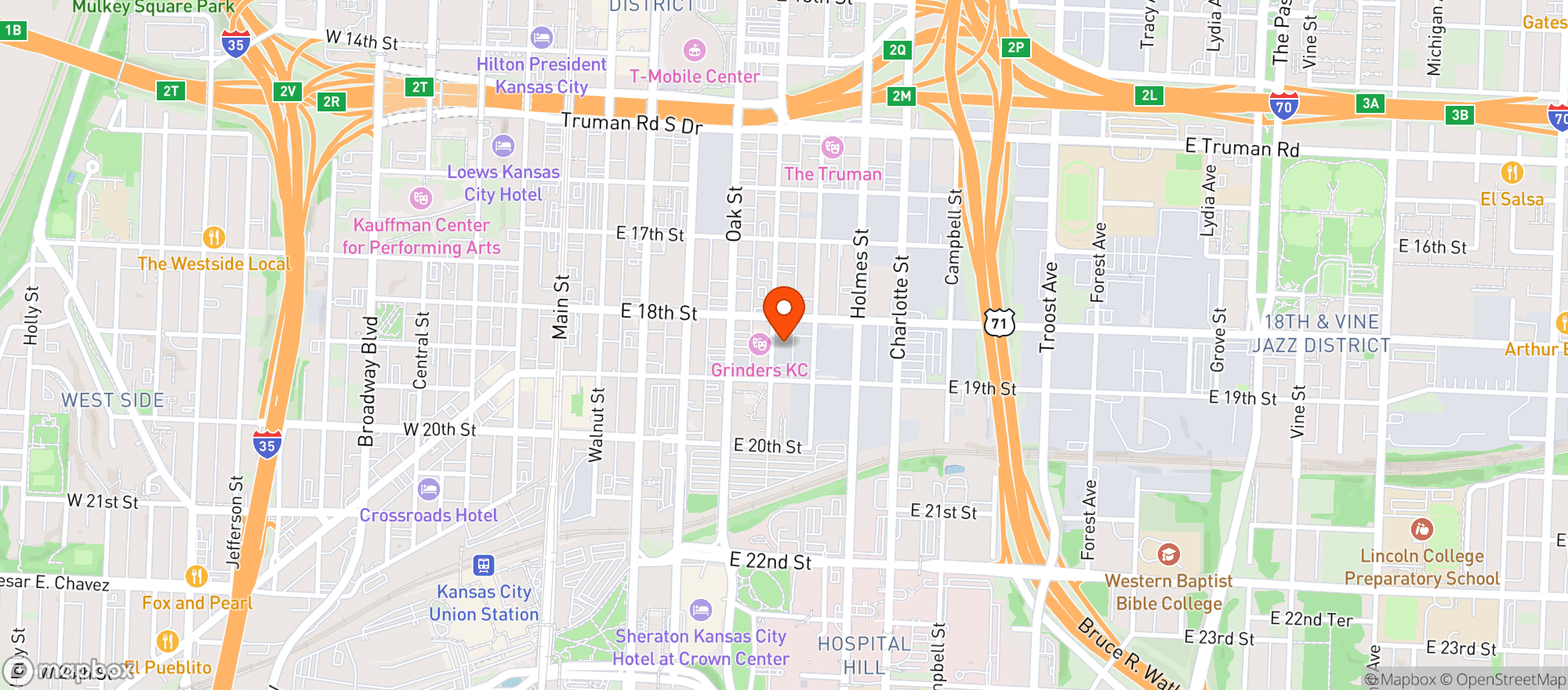 Map showing Cosmo Burger