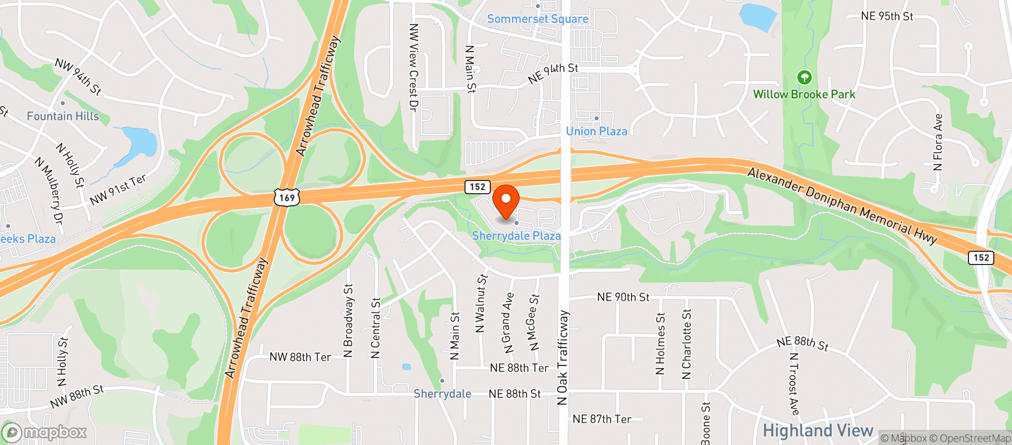 Map showing Cloud 9 Liquor 121