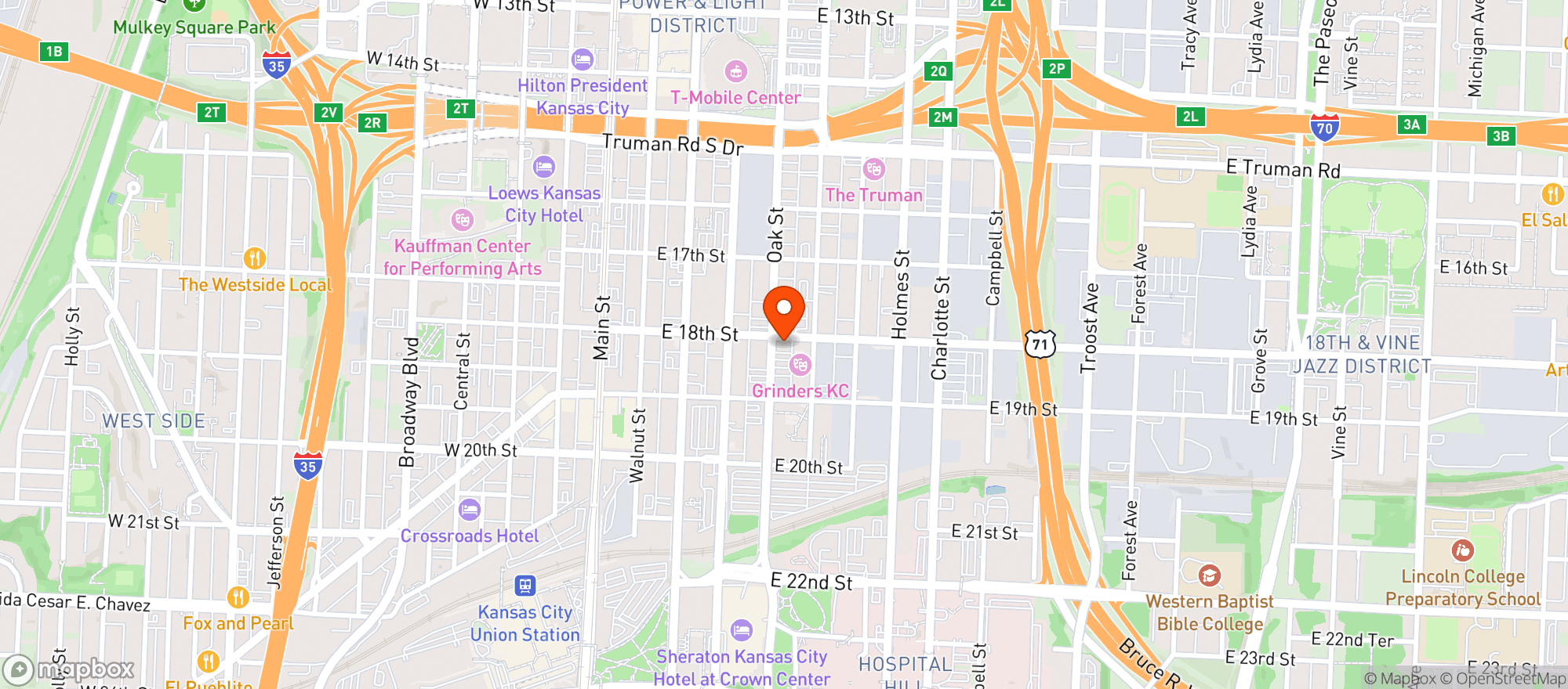 Map showing International Tap House
