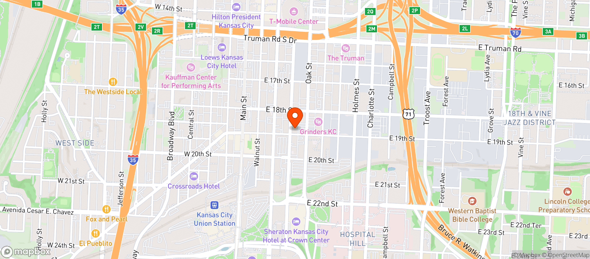Map showing Ted S Taproom
