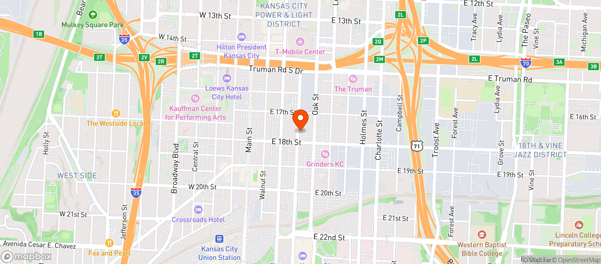 Map showing The Brick